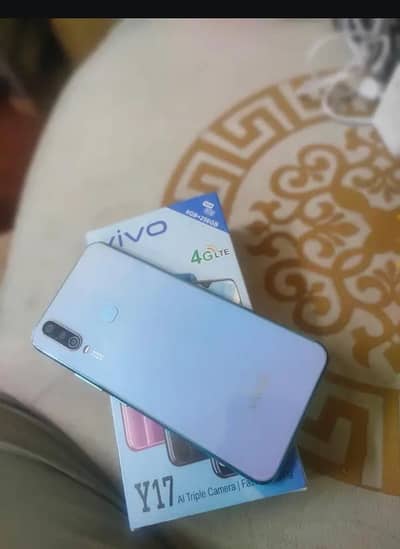 vivo y17 8/256 with box charger pta approve