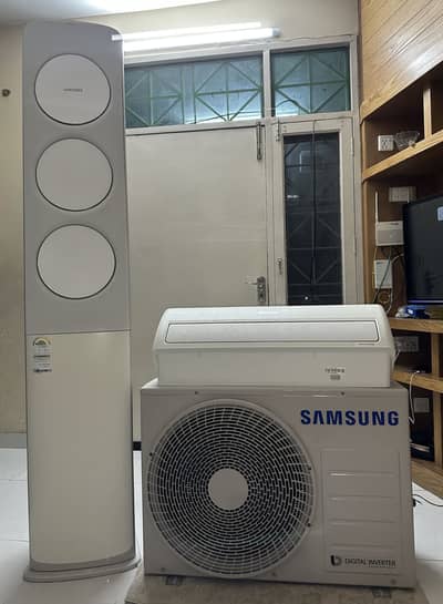 Samsung 2 Ton dual digital Inverter Tower + Wall Indoor + Outdoor Unit