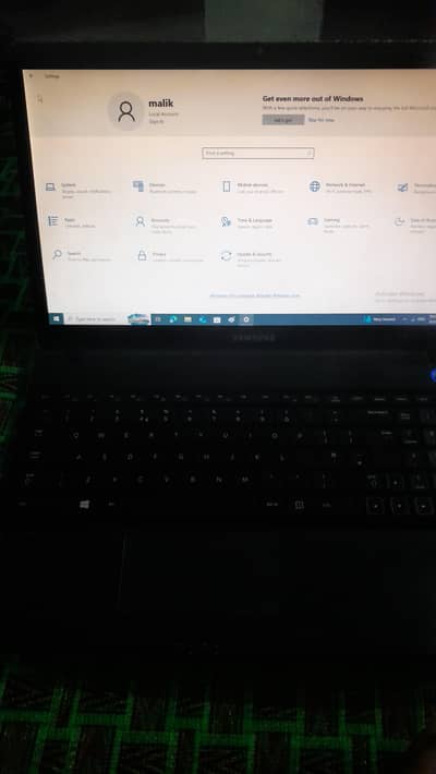 core 13 Samsung laptop battery 80%