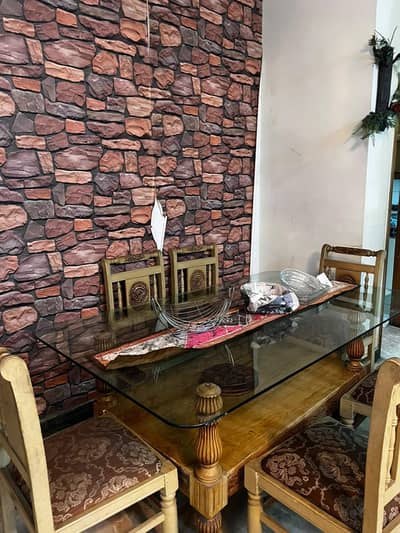 Dining table with 8 chairs