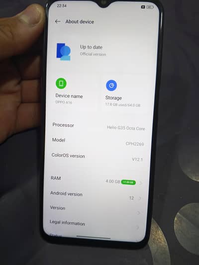 OPPO A16