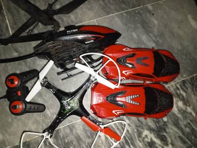 old toys helicopter Cars and drones