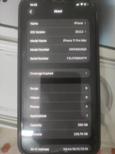 Apple iPhone 11 Pro Max , UAE PURSCHASE FOR SALE IN ISLAMABAD