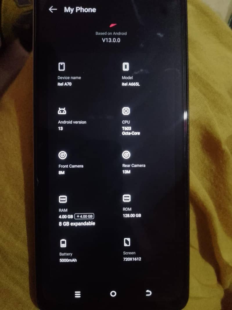 itel A70 6