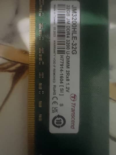32gb ddr4 ram 3200 mhz  single stick pc ram