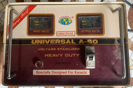 Universal A-50 Voltage Stabilizer – 5000W Heavy Duty
