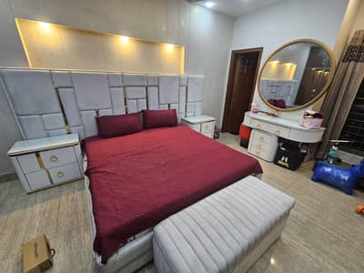Beautiful White quilting bed