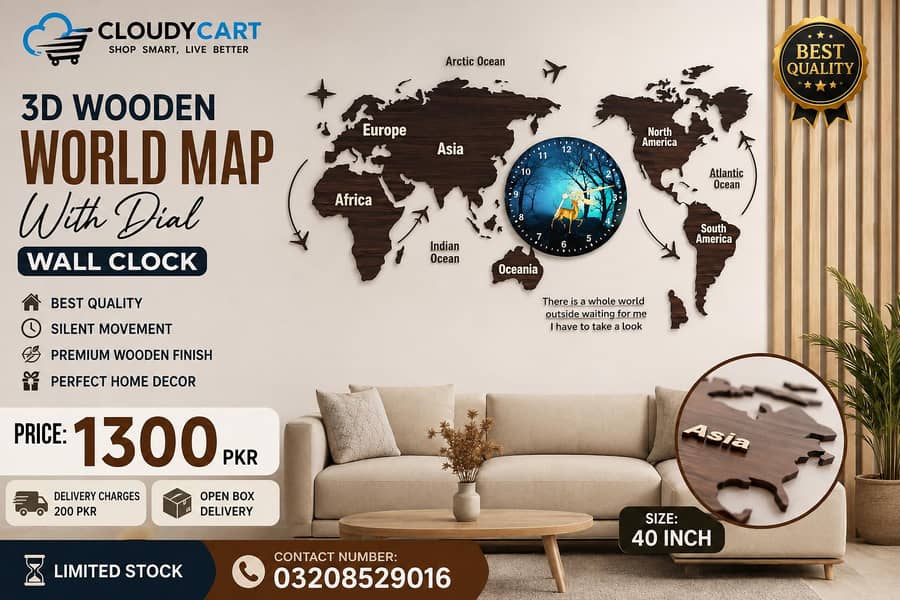 3d wall clock 0