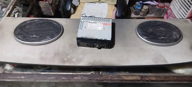 speaker and tape