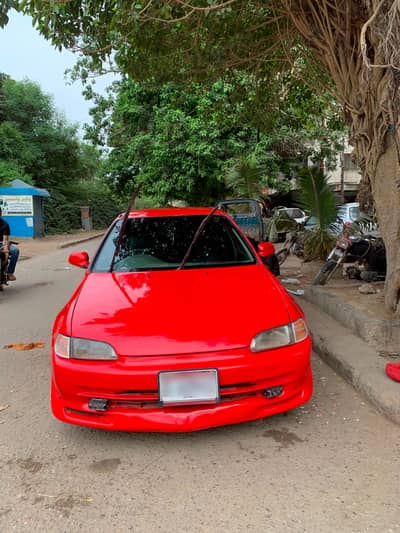 Honda Civic Dolphin 95 Red