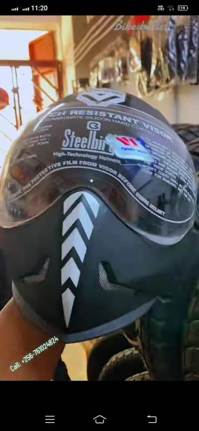 steel birds helmet new hai koi scratch tk ni