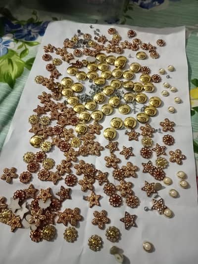 50 pairs of Fancy button for cloths, Shoes , & bags