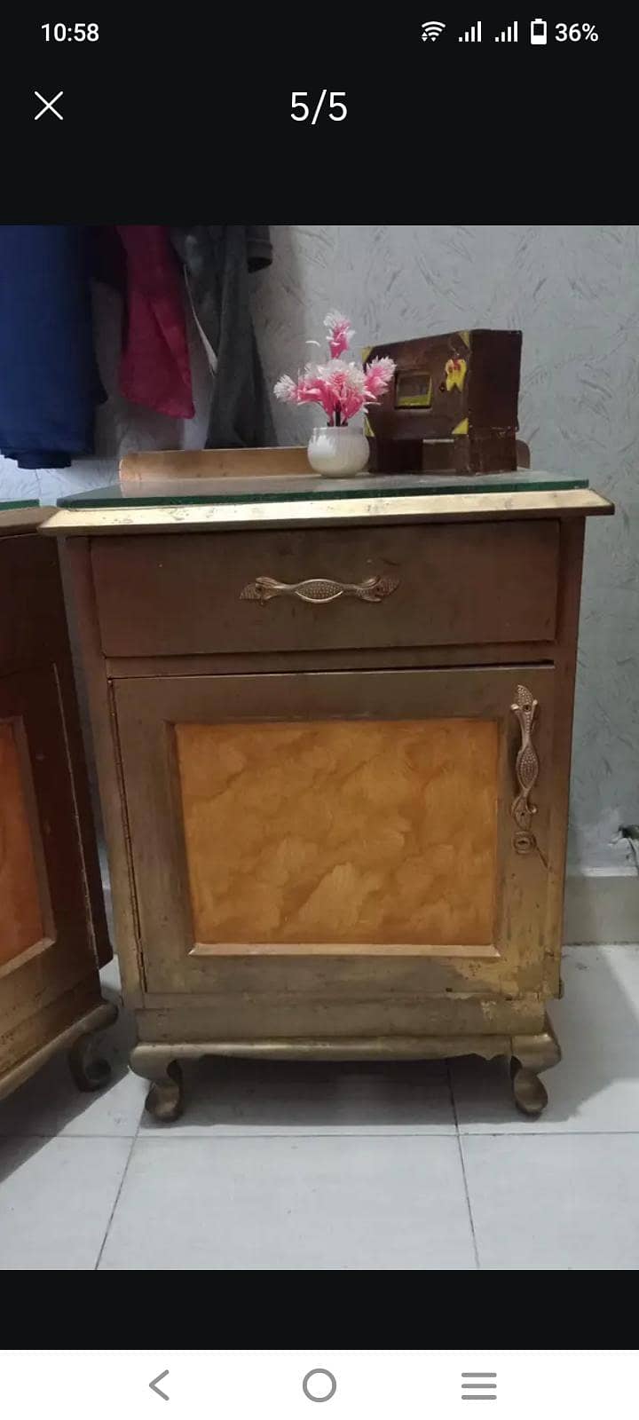 dressing, mattress,side tables 2