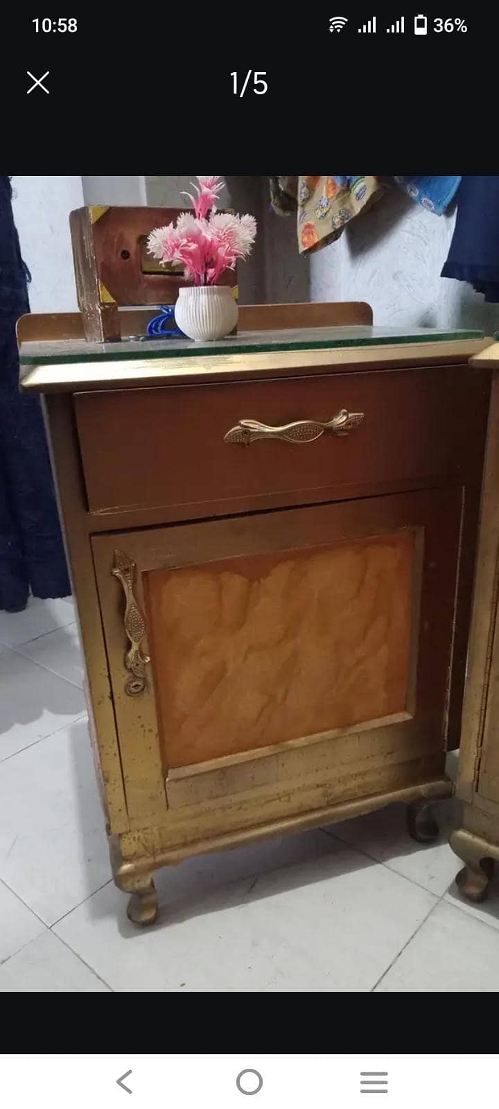 dressing, mattress,side tables 5