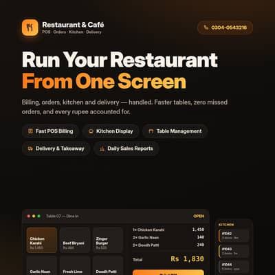 Enterprise Web & Mobile Apps |Retail, POS | Restaurant, Tailor, Schoo