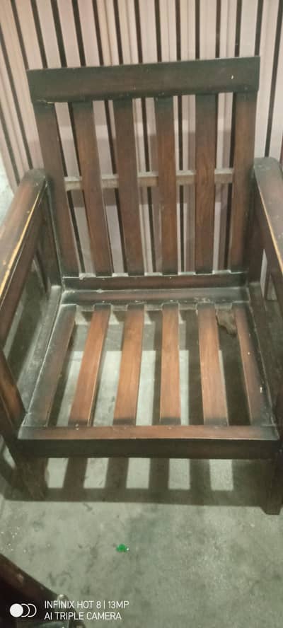 5 seated sofa. . . . wooden