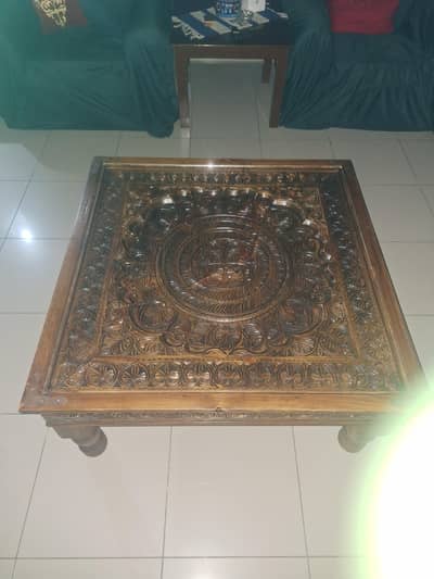 swati wooden center table