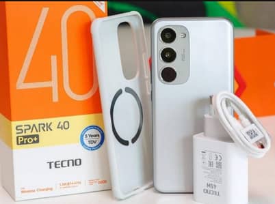 TECNO Spark 40 Pro+ (White) – 8GB RAM / 256GB