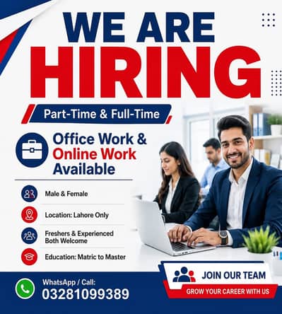 Online work for male and female