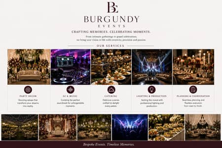 Decor, Birthdays, Parties, Catering, Small and Large events.