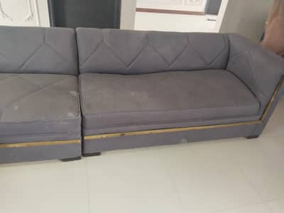 L shape 9 seater sofa