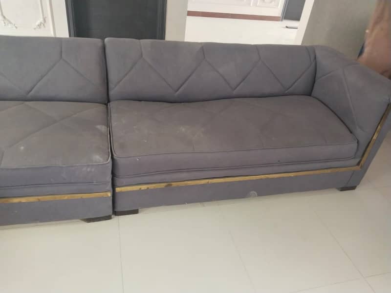 L shape 9 seater sofa 0