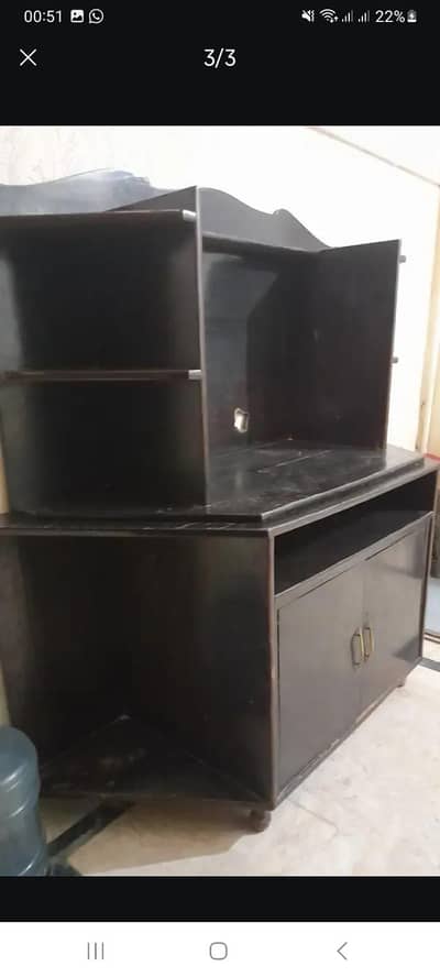 lcd rack with storage cabinet