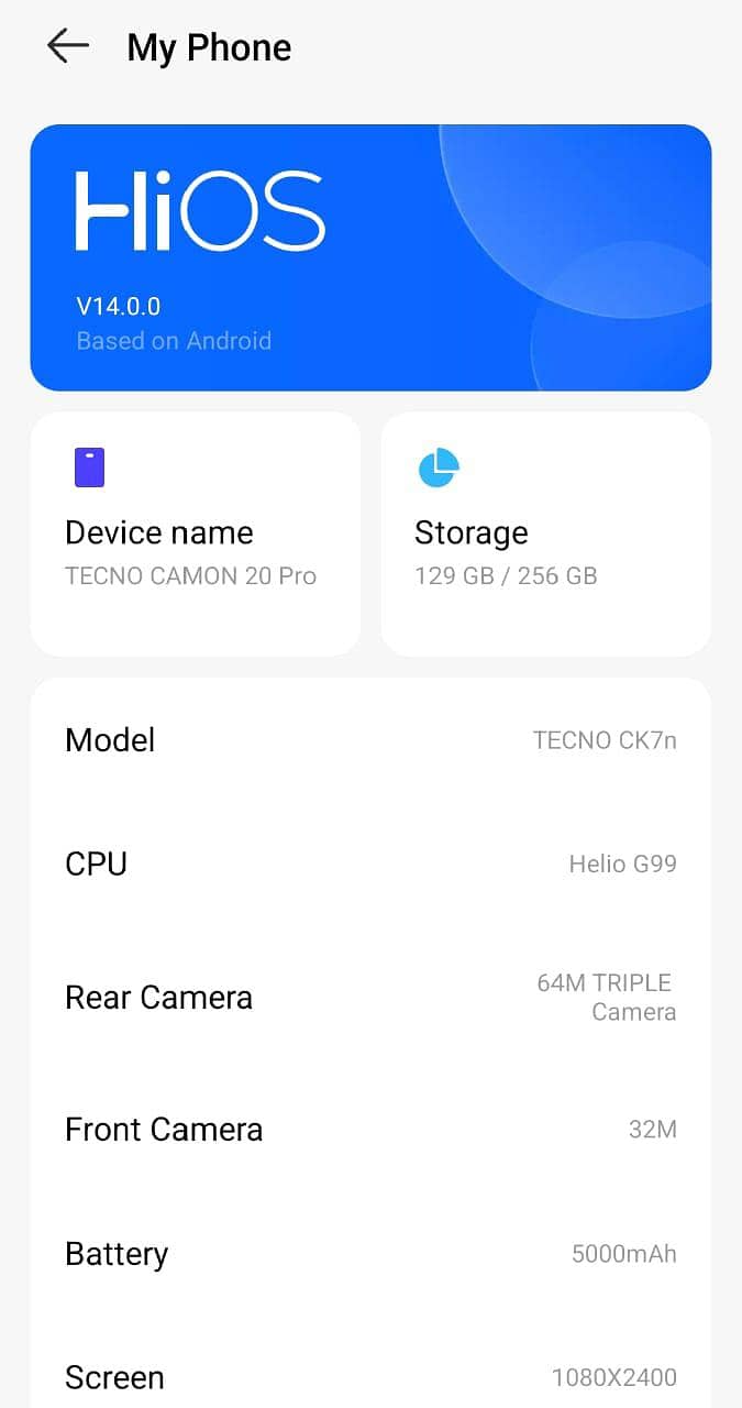 Tecno CAMON 20 Pro 4