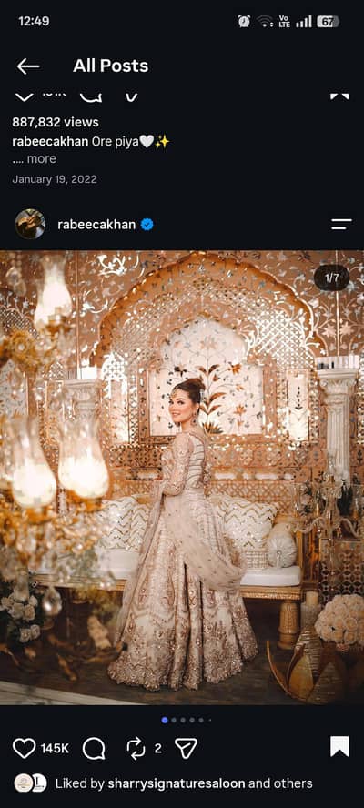 rabeeca' inspired walima dress