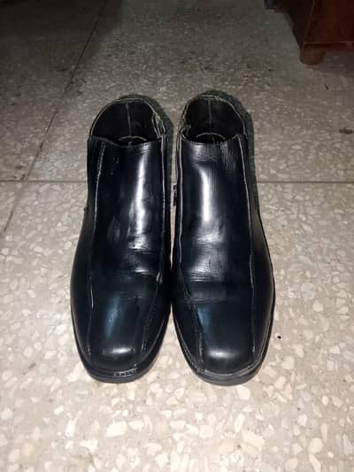 Men's Endure black formal zipper shoes