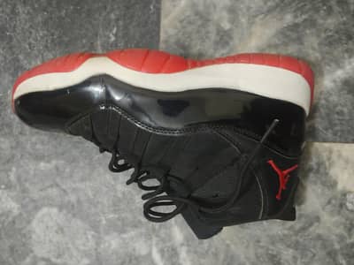Air Jordan 11 Retro Black True Red White Shoes