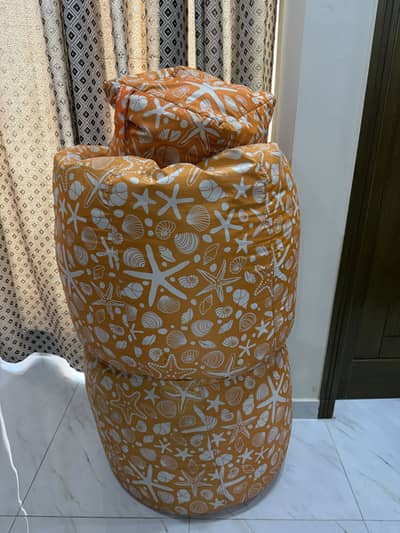 10/10 condition 3 pieces bean bags