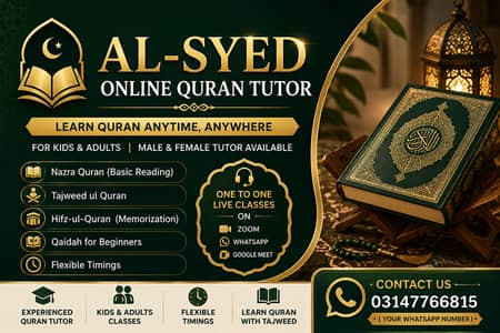 Online Quran Tutor for Kids & Adults | Tajweed,Nazra,Hifz | Free Trial