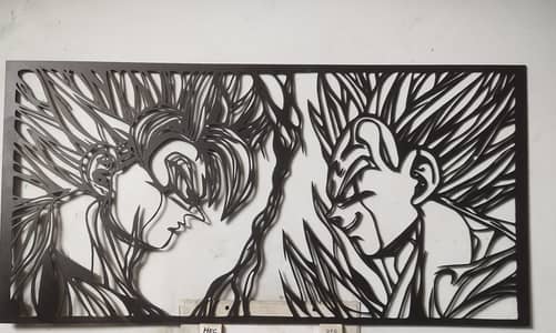 Goku & vigeta iron frame picture