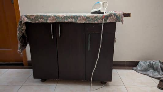 Wooden Ironing table Cabinet