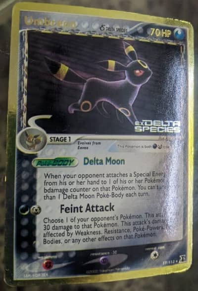 Pokemon Umbreon Reverse Holo Delta Species