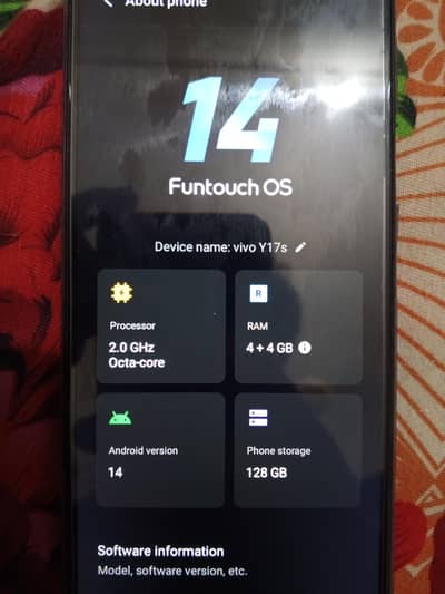 Vivo Y17s 4+4 128gb only set