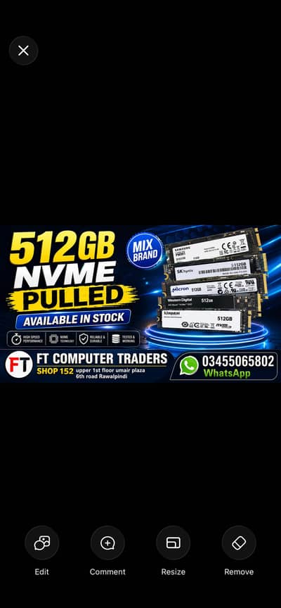 512GB NVME SSD CARDS IN STOCK