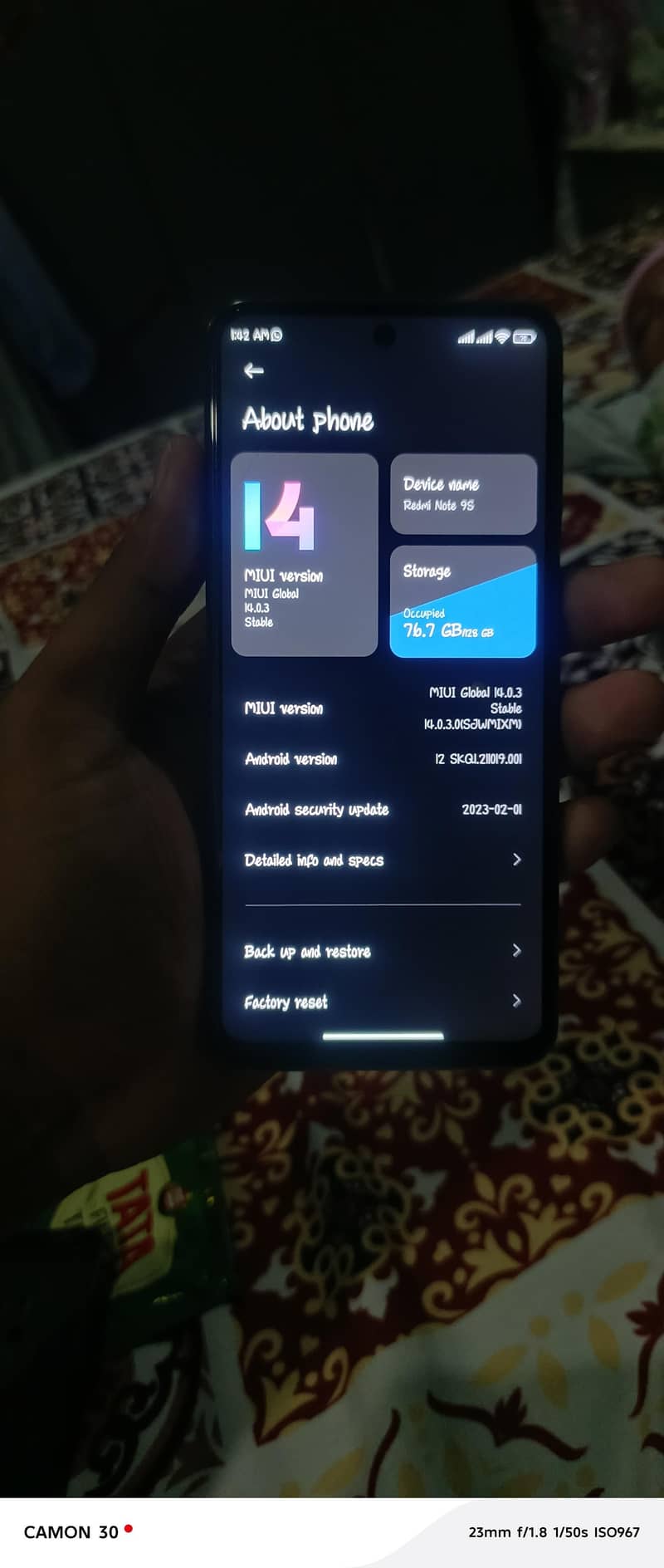 Xiaomi Redmi Note 9S 1