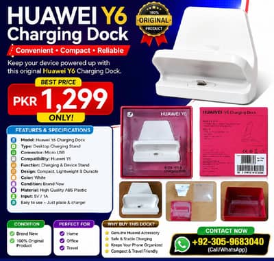  Original Huawei Y6 Charging Dock | Desktop Charging Stand