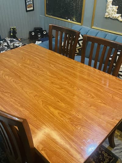 NEW WOODEN DINING WITH 6 CHAIR