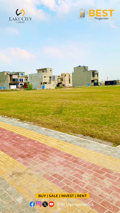 Prime investment Opportunity: 5 Marla Plot Facing Park Prime Location in Block M7 C1 Lake City Lahore