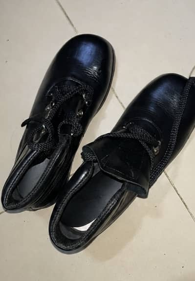 High Quality Black Leather Boots