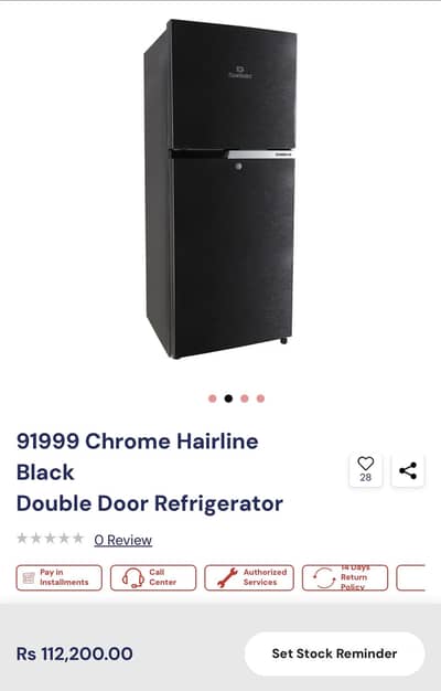 91999 Chrome Hairline Black Double Door Refrigerator fridge