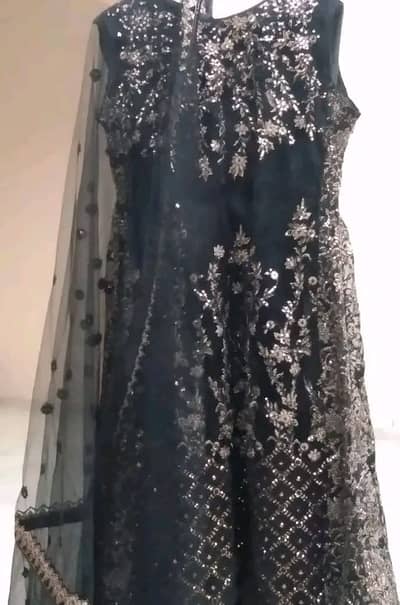 Boutique Style Heavy Fancy Net & Silk Dress