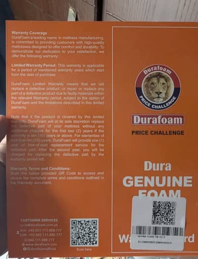 Durafoam Single Bed mattress