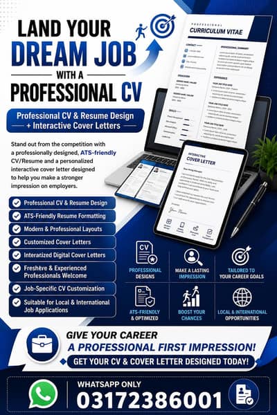 Professional CV/Resume + Cover Letter Design | ATS-Friendly