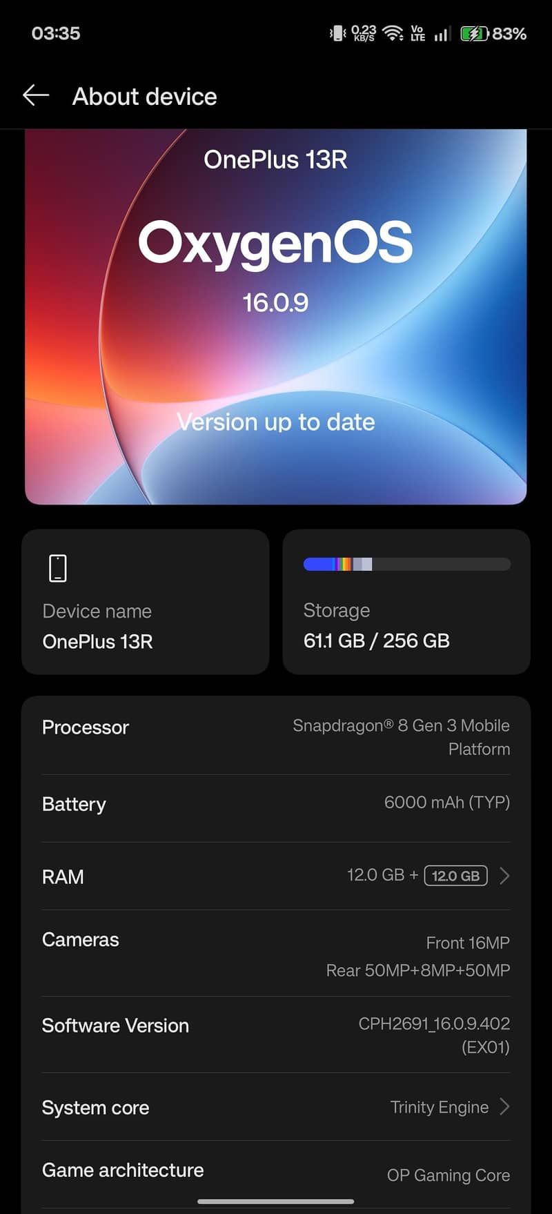 One Plus 13R 4