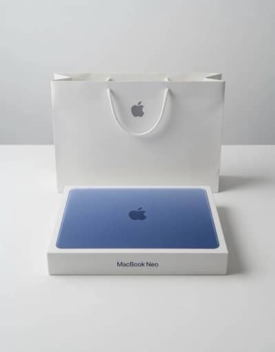 MacBook Neo Blue Color Box Packed LLA Model