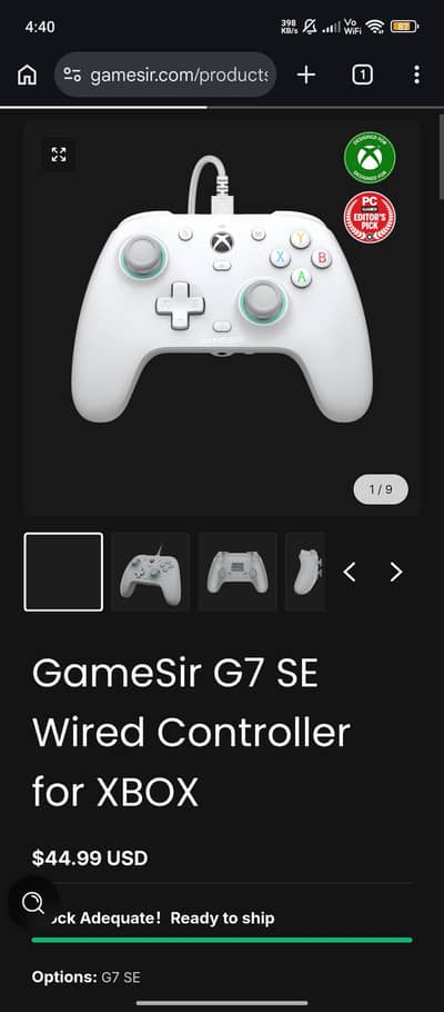 gamesir g7 se wired controller anti stick drift